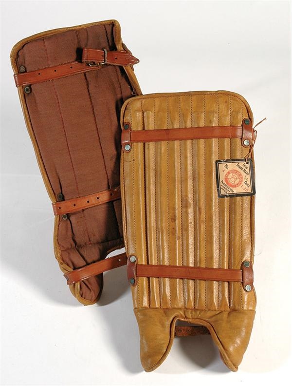 - 1920s Football Shin Guards with original tagging