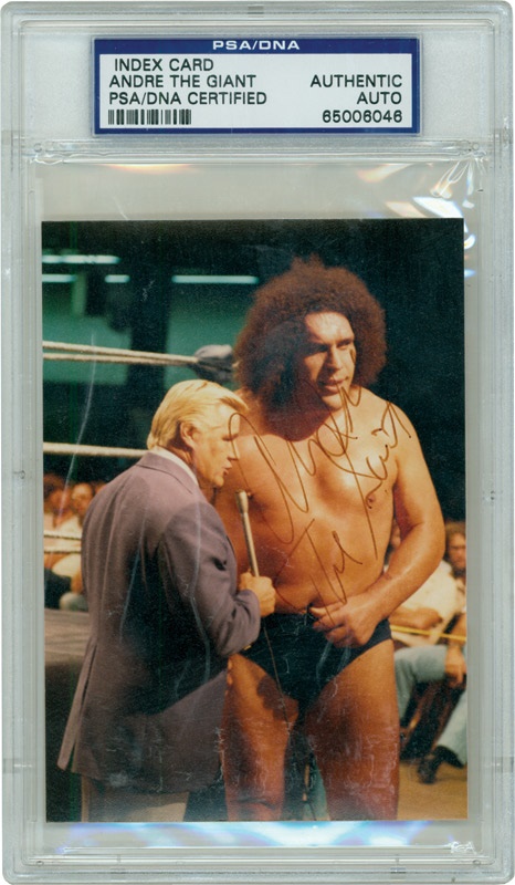 Andre the Giant Signed Photo (3.5x4.75")