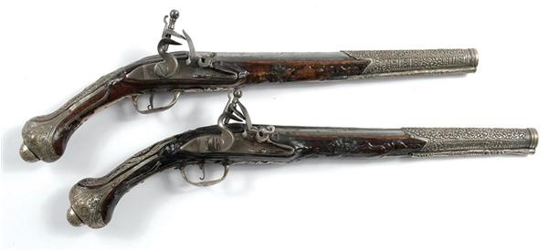The Charlie Sheen Collection - Pair of Belgian Dueling Pistols