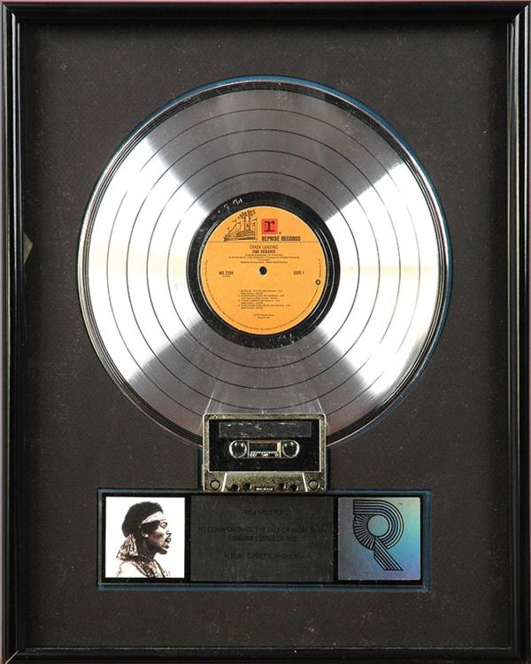 Rock And Pop Culture - Jimi Hendrix "Crash Landing" Platinum Record