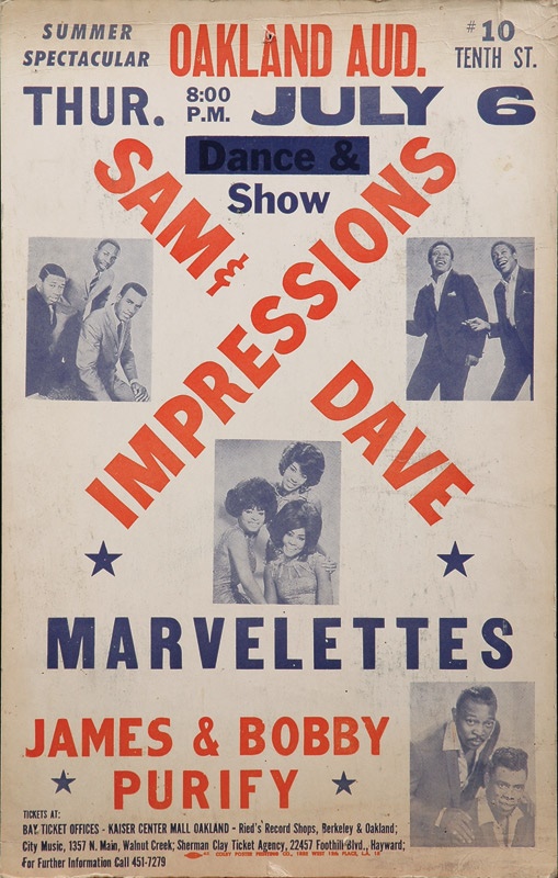 Rock And Pop Culture - 1961 Sam & Dave Concert Poster