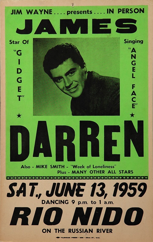 James Darren Concert Poster (14x22)