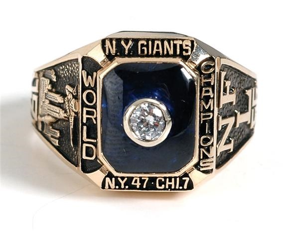 1956 New York Giants NFL  World Championship Ring