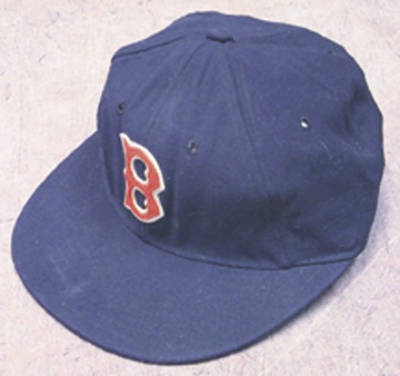 - 1951 Lou Boudreau Game Worn Cap
