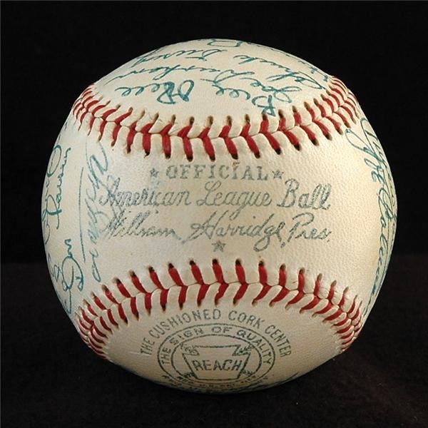- Mint 1954 Baltimore Orioles Team Signed Baseball