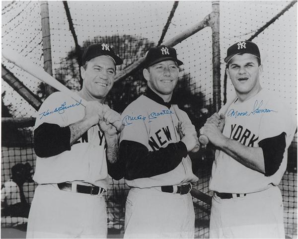 - Mickey Mantle Signed 16x20" Photos (3)