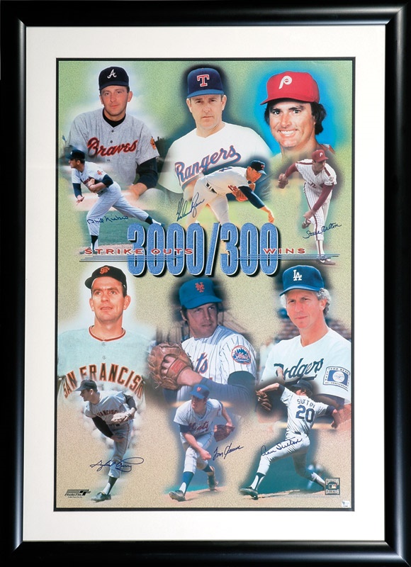 - 3000 Strikeouts/300 Win Signed Print