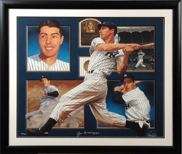 Baseball Autographs - Joe DiMaggio Giclee by Danny Day