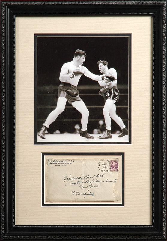 Muhammad Ali & Boxing - James J. Braddock Double Signed Envelope