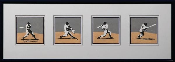 Joe DiMaggio Paintings by Mike Schacht (2)