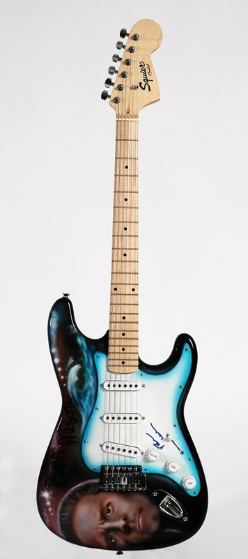 - Beach Boys Custom Airbrushed Signed Brian Wilson Guitar