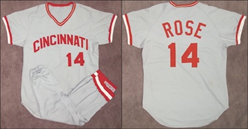 Pete Rose & Cincinnati Reds - 1975 Pete Rose Game Worn World Series Uniform