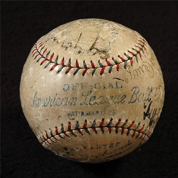 Circa 1930 Old-Timers Game Signed Baseball with Jimmy Collins