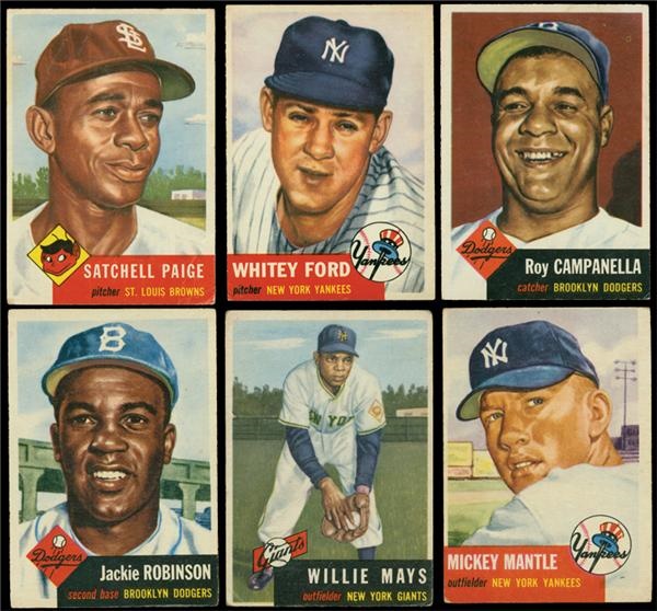 Baseball and Trading Cards - 1953 Topps Near Complete Set