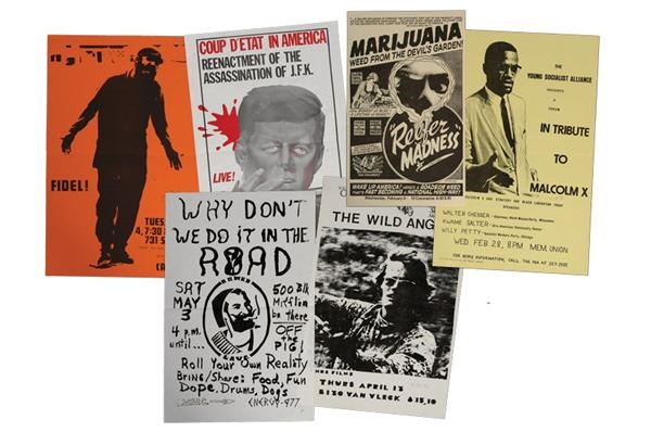 Rock And Pop Culture - 1970's Counter Culture &amp; Smoke-In Posters from University of Wisconsin (45 posters)