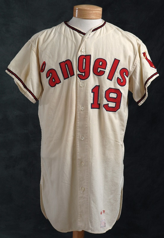 Baseball Equipment - 1971 Tommy Reynolds California Angels Home Game Worn Jersey
