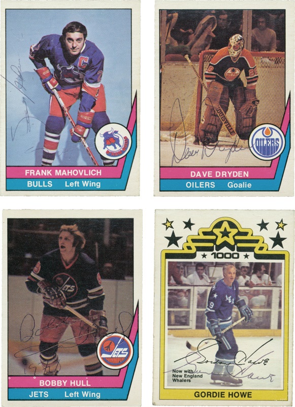 Hockey Memorabilia - 1977-1978 O-Pee-Chee Signed Hockey Set