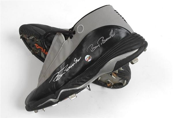 Barry Bonds Autographed Game Worn Cleats