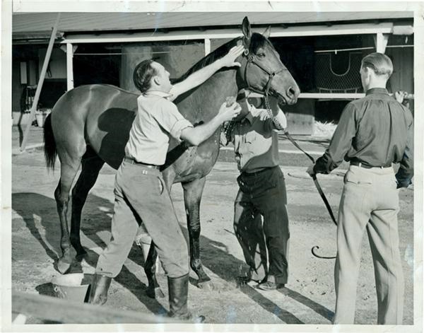 Horse Racing - Seabiscuit Sponged Down (1939)