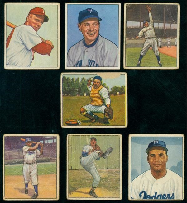 Baseball and Trading Cards - 1950 Bowman Near Complete Set