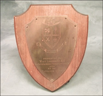 Wilt Chamberlain - 1955 Cotillion Guild Award