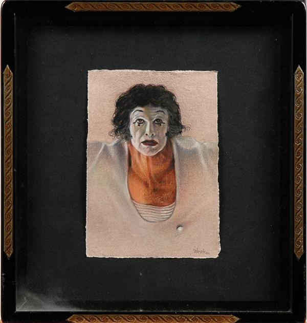 The Art of Sheila Wolk - "Marcel Marceau" Mime by Sheila Wolk
