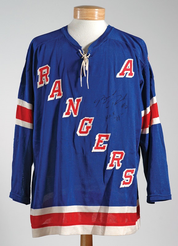 Hockey Equipment - 1972-73 Brad Park New York Rangers Game Worn Jersey