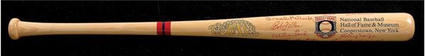 Baseball Autographs - Signed Cooperstown Hall of Fame Bat