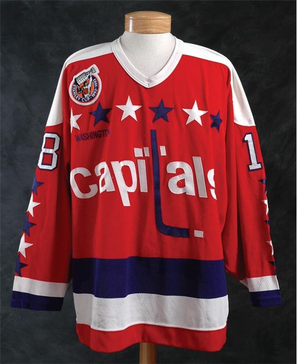 Hockey Equipment - 1992-1993 Randy Burridge Washington Capitals Game Worn Jersey