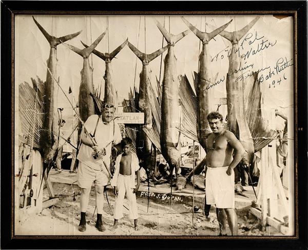 Babe Ruth - Oversized Babe Ruth Signed Photo (11 x 14 )