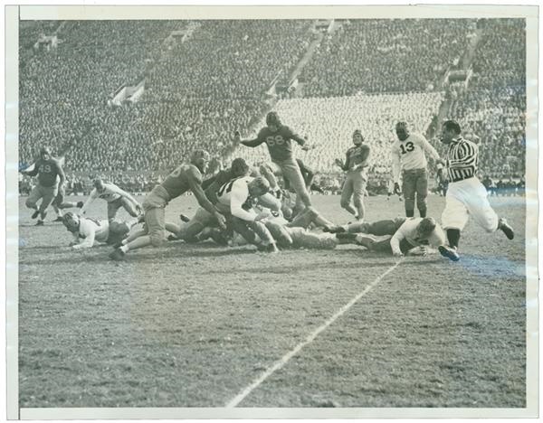 Football - 1937 University of California “Thunder Team” Wire Photos (10)