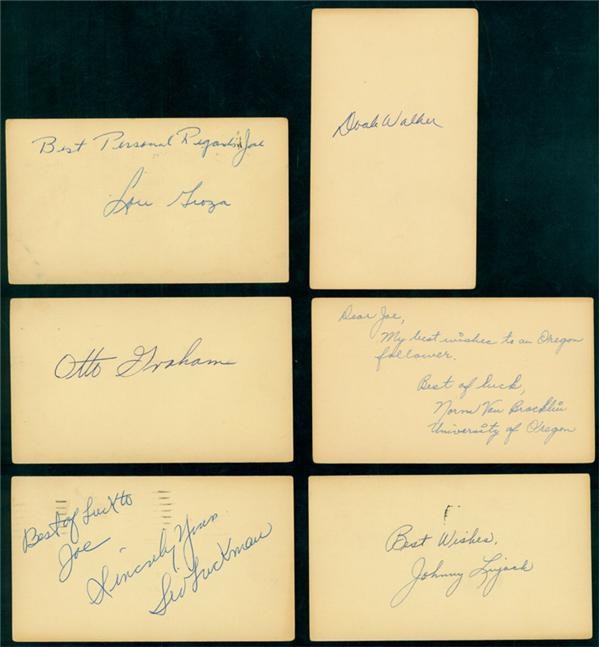 Vintage Collection of Football Signatures (66)