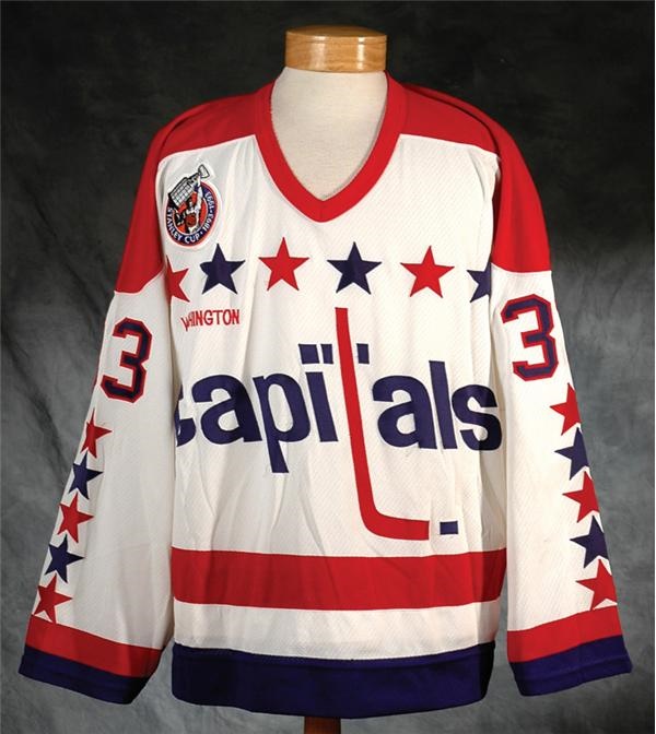 Hockey Equipment - 1992-1993 Don Beaupre Washington Capitals Game Worn Jersey