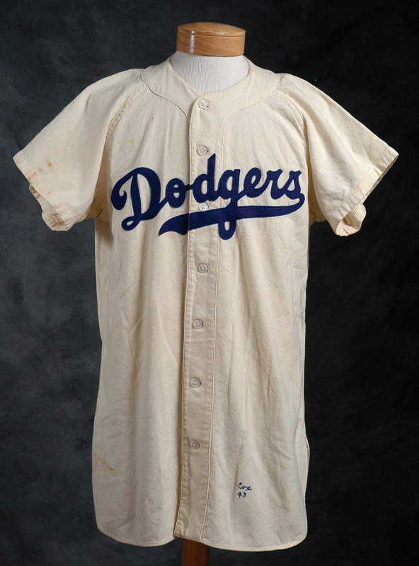 1949 Billy Cox Game Worn Brooklyn Dodgers Jersey