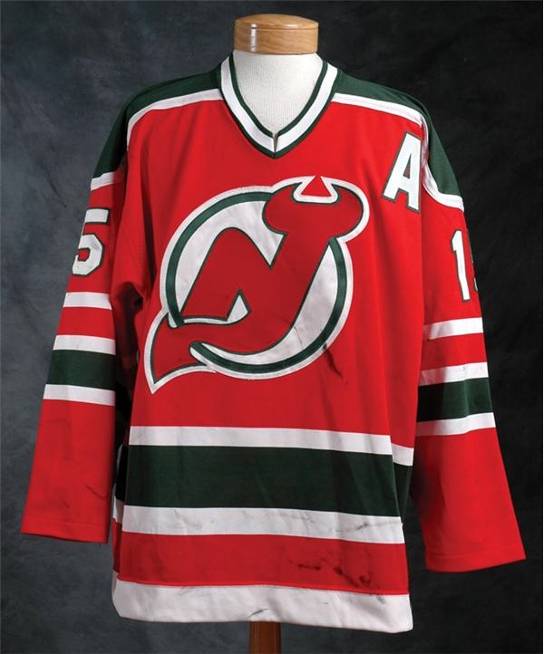 1990-1991 John MacLean New Jersey Devils Game Worn Jersey