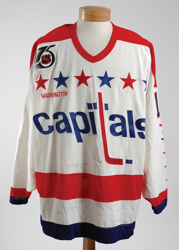 Hockey Equipment - 1991-1992 Randy Burridge Washington Capitals Game Worn Jersey