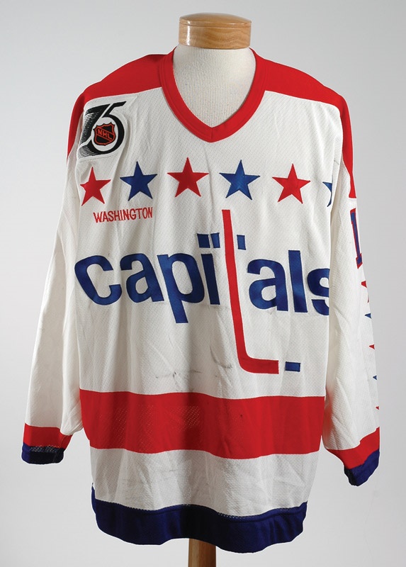 - 1991-1992 Randy Burridge Washington Capitals Game Worn Jersey