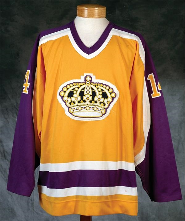 - 1987-1988 Bob Bourne Los Angles Kings Game Worn Jersey