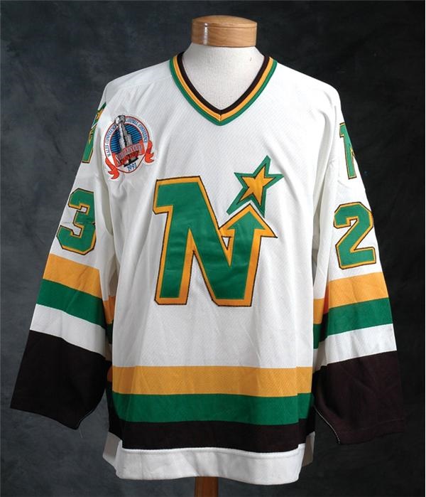 Hockey Equipment - 1991 Brian Bellows Minnesota North Stars Stanley Cup Finals Game Worn Jersey