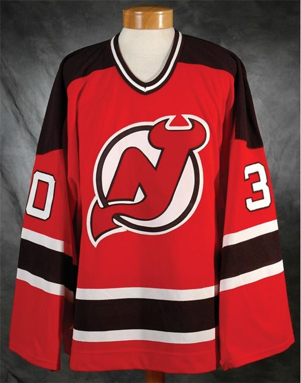 Hockey Equipment - 1997-1998 Martin Brodeur New Jersey Devils Team Issued Jersey