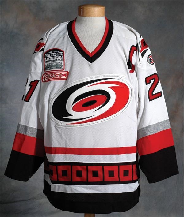 carolina hurricanes game worn jersey