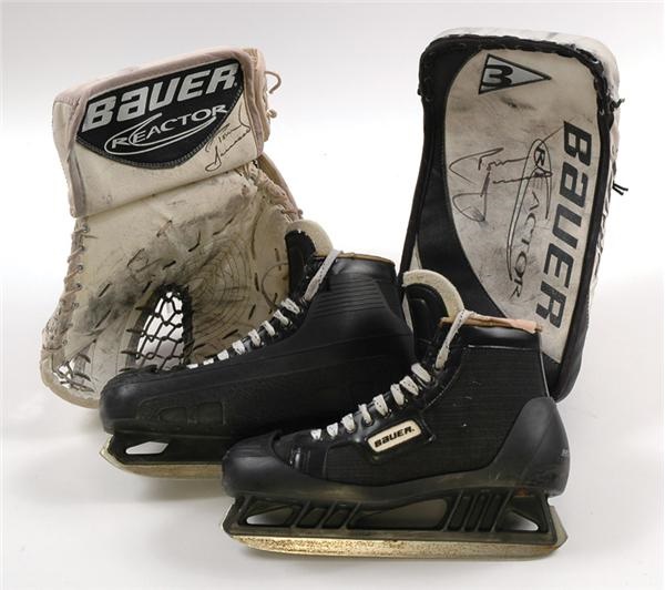 Hockey Equipment - Circa 1998-99 Tom Barrasso Pittsburgh Penguins Game Used Equipment Collection