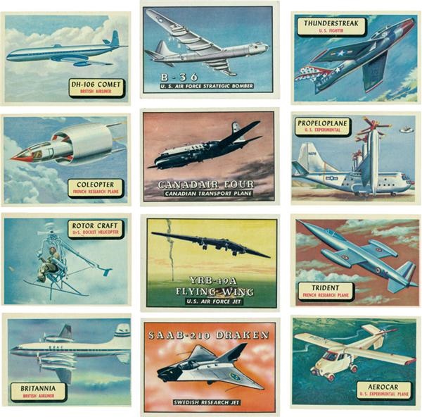 Sports and Non Sports Cards - Collection of Topps and Bowman Aviation Sets (4)