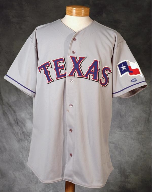 Baseball Equipment - 2002 Travis Haffner Texas Rangers Rookie Road Jersey