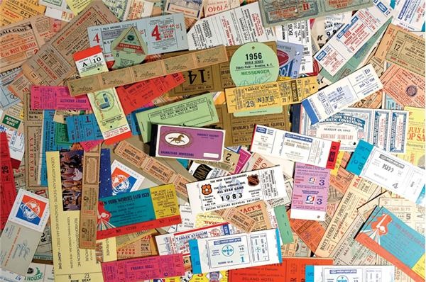 - 275 Tickets from 1920 to 1980 Baseball, Football  and College Football Etc.