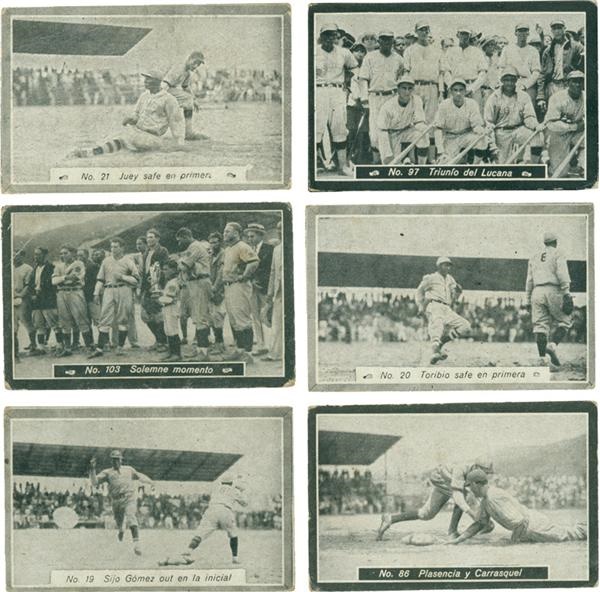 Extremely Rare 1931 &amp; 1932 SCL Temporada de Beisbol Near Complete Baseball Player Set (98)
