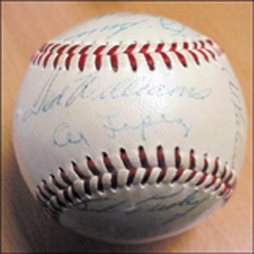 - 1955 American League All-Star Team Signed Baseball