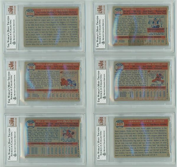 - 1957 Topps Starter Set (With 11 BVG Graded Cards)