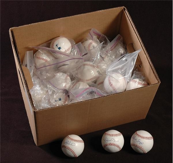Collection of Current Star Single-Signed Baseballs with Arod, Ortiz, Nomar, Zimmerman and More (72)