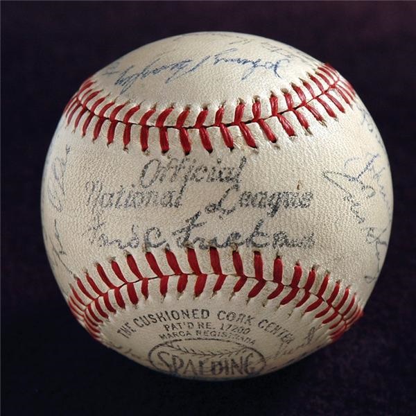 1942 St Louis Cardinals Team Signed Baseball